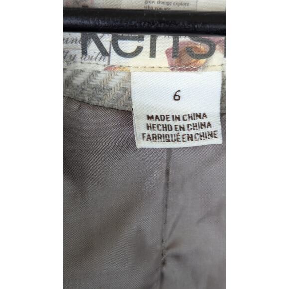 Kensie jacket sz 6 GUC Academia stylized Bust 35"Length 25.5".3/4 sleeves 17.5" - Picture 4 of 6